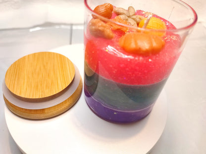 Artistic Multicolored and multi-fragrant floral Jelly Candle ✨